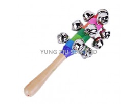 COLORFUL HAND BELL WOODEN TOYS